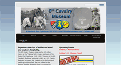 Desktop Screenshot of 6thcavalrymuseum.org