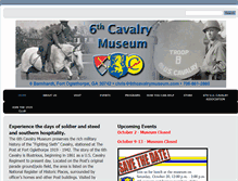 Tablet Screenshot of 6thcavalrymuseum.org